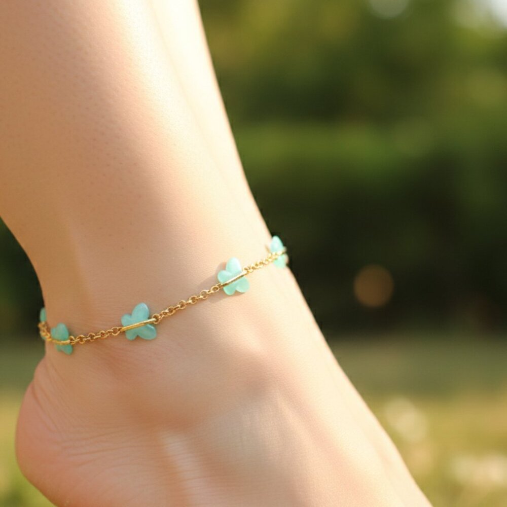 "Elegant Handmade Anklet – Delicate Jewelry for Women, MAR091217
